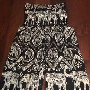 B&W Harem Elephant Pants